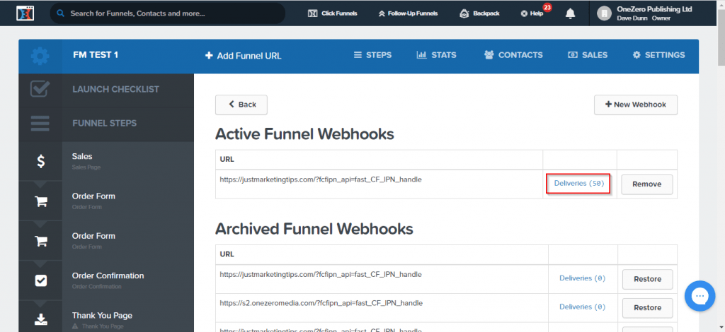 testing results clickfunnels 1