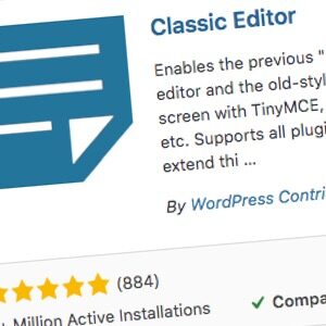 Classic Editor Compatible